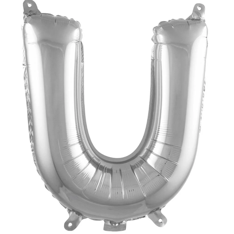 Folyo Balon Gümüş U 16 İnç 36 Cm